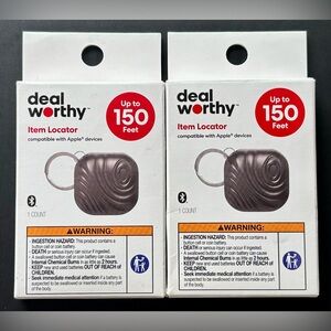 Item Locator Keychain Bluetooth Tracker lot of 2 Black NEW Compatible w Apple